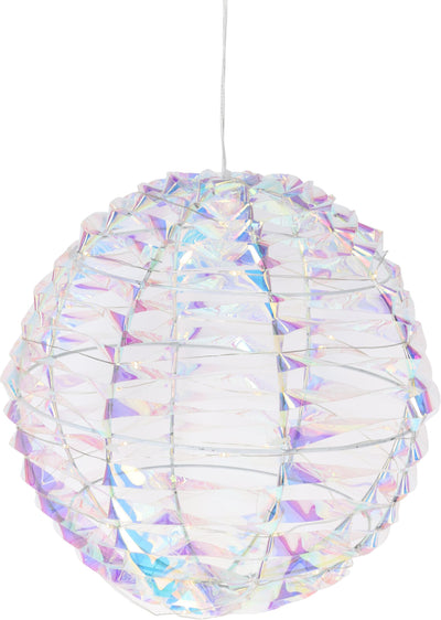 Sfera per lo styling domestico 25 cm 40 LED iridescenti a batteria