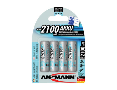 Batterie Ansmann Nimh Battery Mignon AA 2100 mAh 4 pezzi