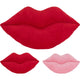 Home styling kussen lip 52cm rood of roze