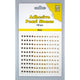 Nellie's choice • adhesive pearls 150stuks sheet 3mm 3 tones brown