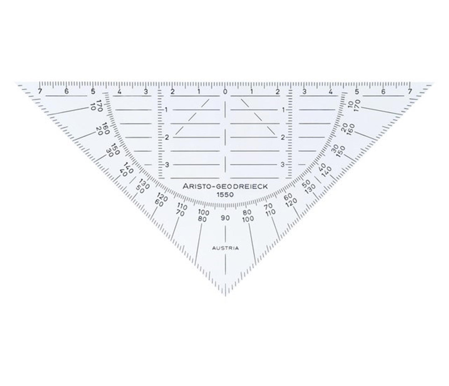 Kangaro geodriehoek 16cm flexibel onbreekbaar
