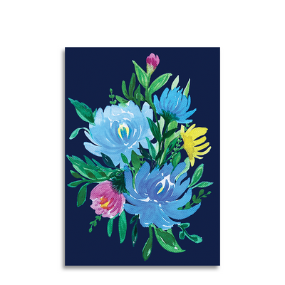 Pacchetto blu di biglietti d'auguri Art by Andu