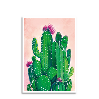 Cactus di biglietti d'auguri Art by Andu