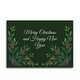 Art by andu wenskaart christmas green