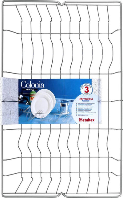 Metaltex Metaltex Colonia di scarico di scarico 48x30 cm argento