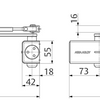 Assa abloy dc140 design deurdranger en 2 3 4 | exclusief arm | kleur zilver ev1. | 180-15 ° - a000307018
