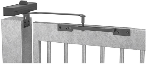 Cierrapuertas Assa abloy dc680g para puertas de entrada y puertas de jardín | incluido brazo deslizante para anchos de 600 mm a 1400 mm | color plata ev1. | 180-20° - a000399976