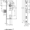 Assa abloy n1500 deurslot | dm40mm | pc 92mm | krukgat 8mm | voorplaat rvs 24x270mm rechthoekig | zamac vernikkelde dagschoot | dr 1+3 2+4 - 10049531