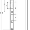 Assa abloy n6000 hoeksluitplaat | rvs 22x235x10x3mm rechthoekigdm| dr 1+3 - 10049714