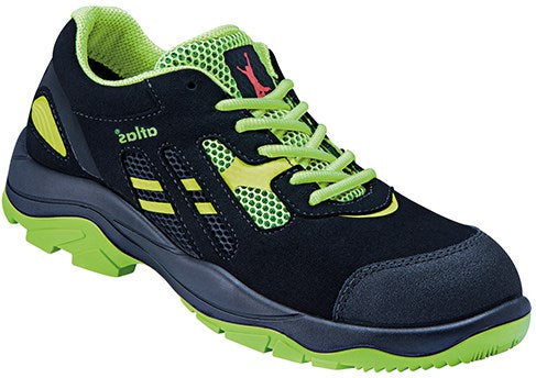 Zapato de trabajo Atlas flash 2605 bajo s1p w12 | negro verde | talla 44 - 00.012.274.44