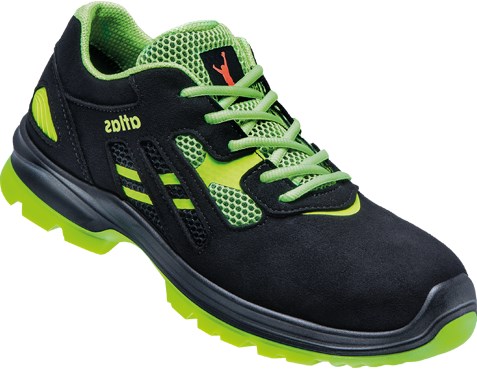 Zapato de trabajo Atlas flash 2605 bajo s1p w12 | negro verde | talla 44 - 00.012.274.44