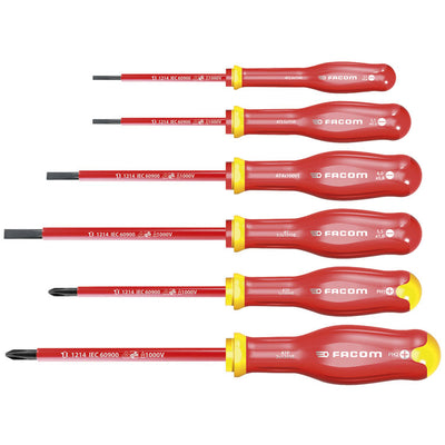 Facom set 6 cacciaviti 1000v taglio ph - atpve.j6pb