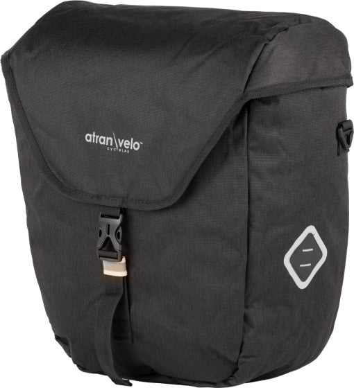 Sacca per bicicletta atran velo zap con adattatore AVS 25l nero