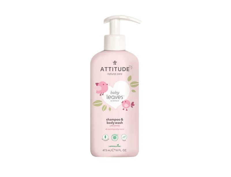 Actitud Baby Hojas 2 en 1 Shampoo Body Laving - Odor -Free