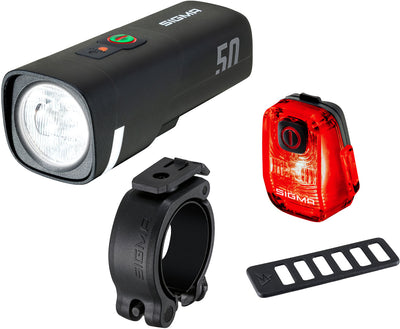 Sigma Sport Sigma Battery Light Set Aura 50 + Hiro 10
