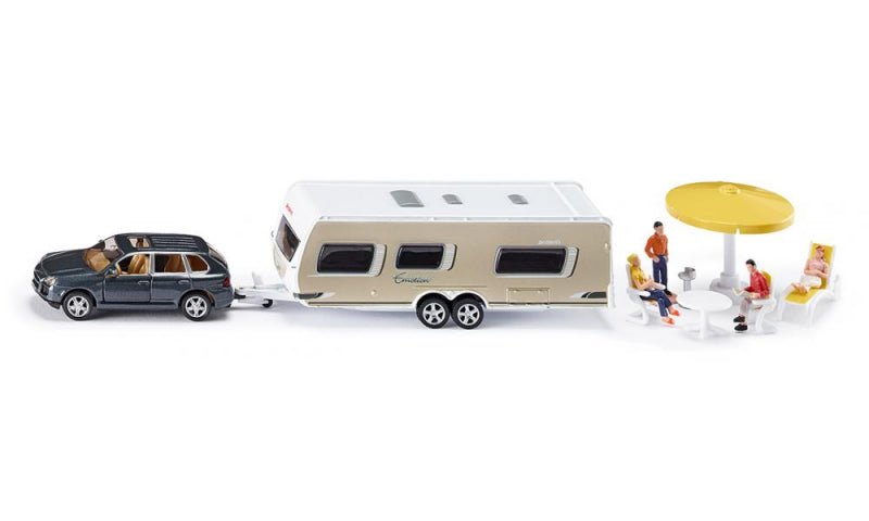 Siku 2542 personenauto met caravan