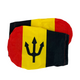 Cubierta de espejo de coche bandera belga 2 piezas