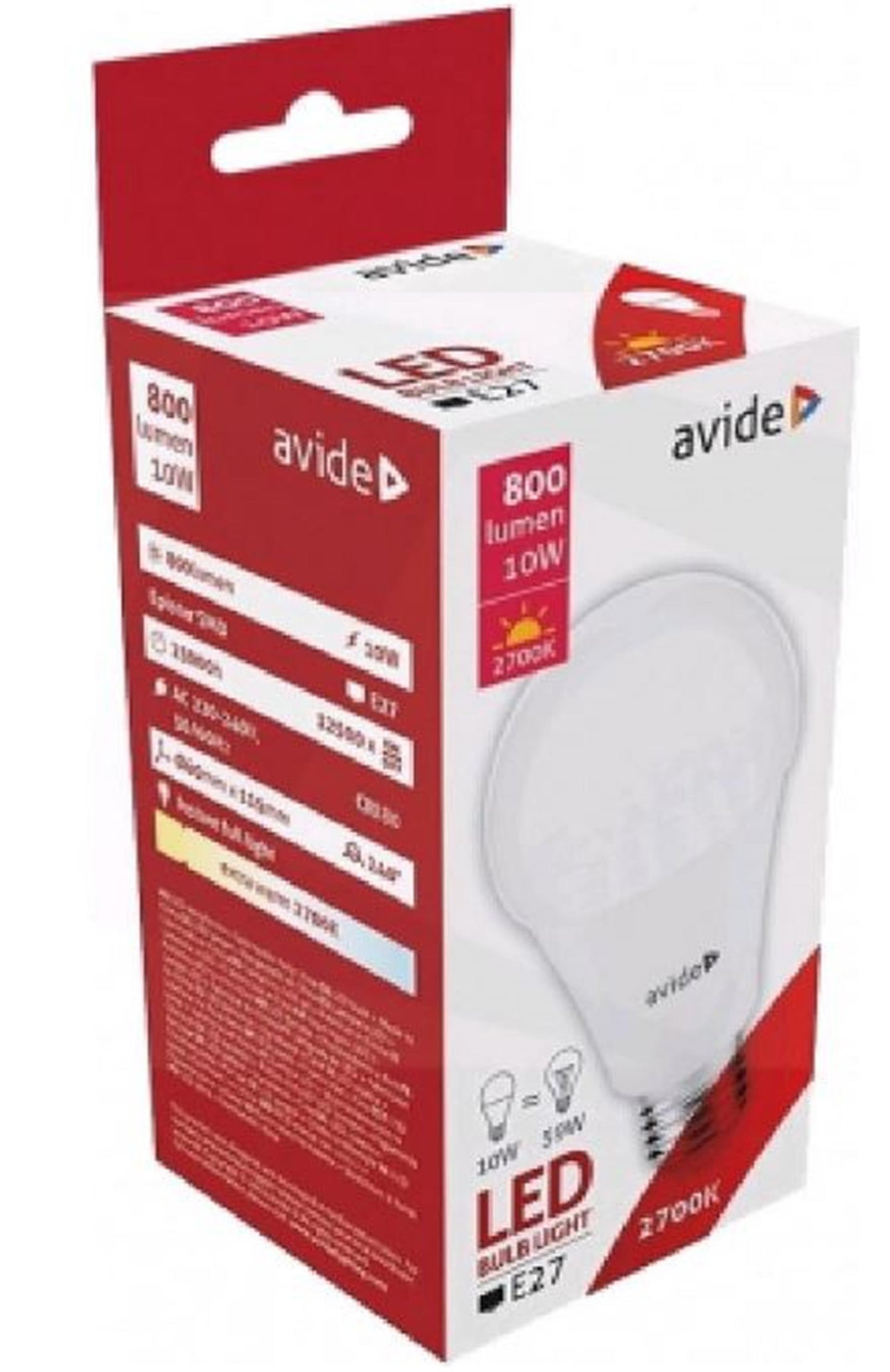 Lampada LED Avide E27 10W 2700K EW 800lm