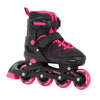 Aventuri verstelbare inline skates semi-softboot zwart roze maat 38-41 (l)