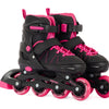 Aventuri verstelbare inline skates semi-softboot zwart roze maat 34-37 (m)