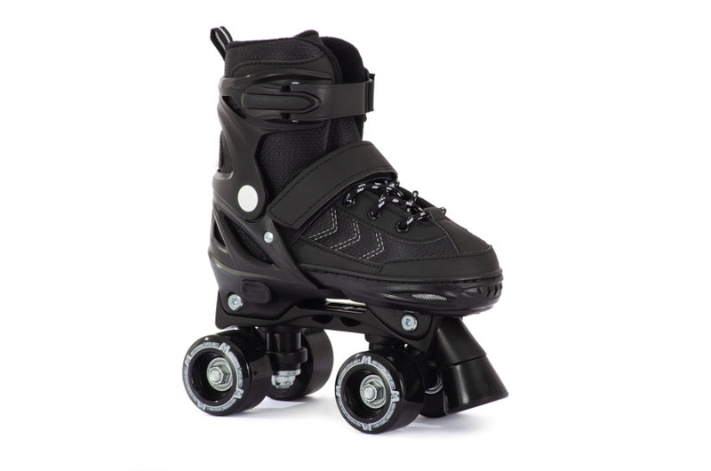 Pattini a rulli regolabili Aventuri Semi-softboot Black Times 27-30 (XS)
