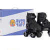 Aventuri verstelbare rolschaatsen semi-softboot zwart maat 35-38 (m)