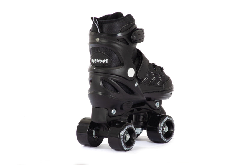 Pattini a rulli regolabili Aventuri Semi-softboot Black Times 27-30 (XS)