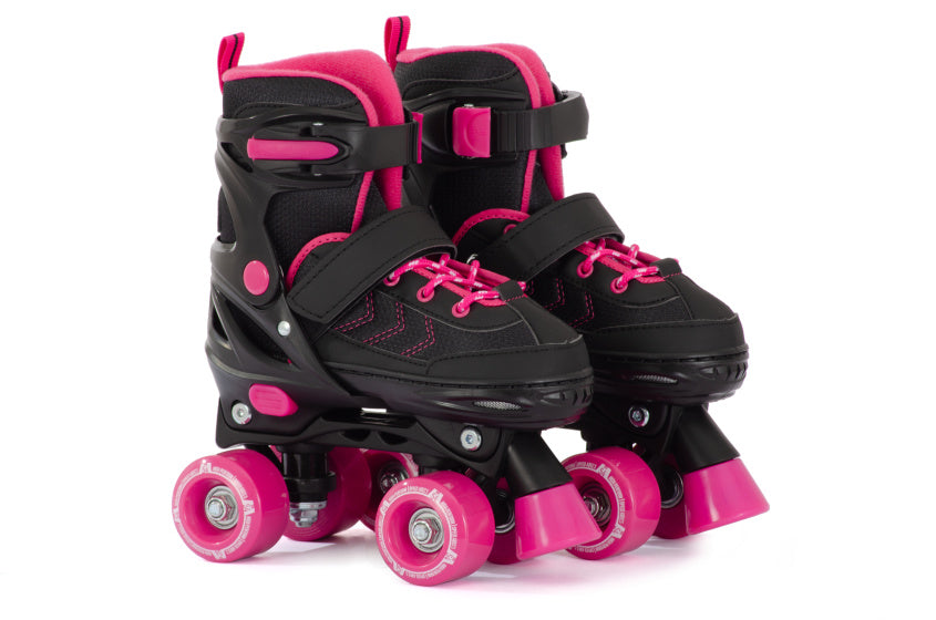 Pattini a rulli regolabili Aventuri Semi-softboat Black Pink Size 35-38 (M)