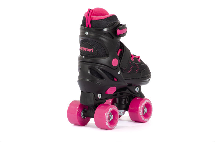 Pattini a rulli regolabili Aventuri Semi-softboat Black Pink Size 35-38 (M)