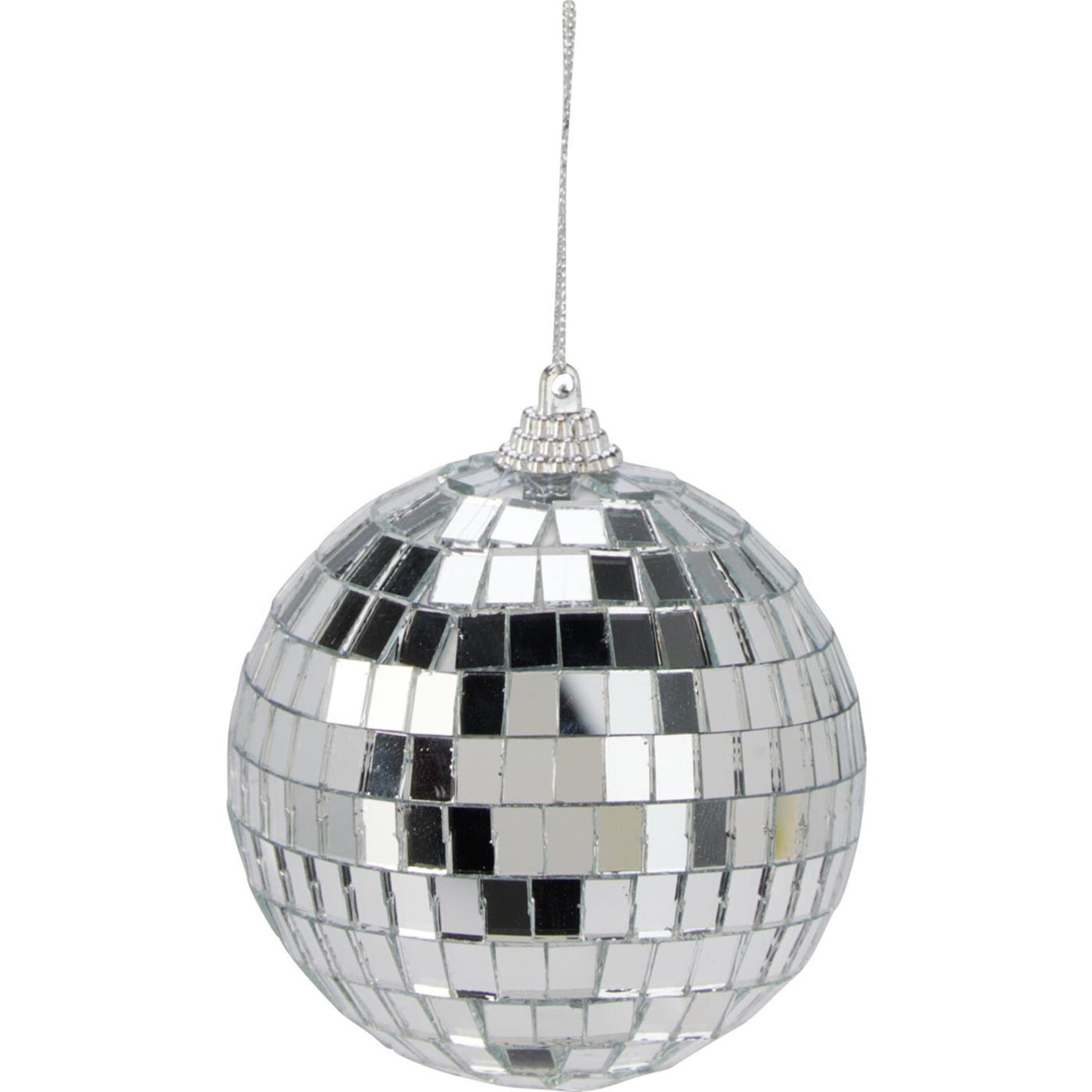 Sfera a specchio per lo styling della casa 8 cm argento