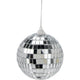 Sfera a specchio per lo styling della casa 8 cm argento