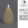 Vela Home Styling pera LED acanalada 10cm