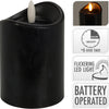 Candela LED per interni 70x100mm nera