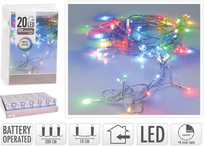Luces LED multi -corolor, 20dlg.