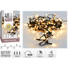 Kerstverlichting 48led batterij warm wit