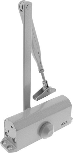 Chiudiporta Enzo axa (modello 7505) grigio: per porte fino a 60 kg con velocità di chiusura regolabile e finecorsa - 750503491