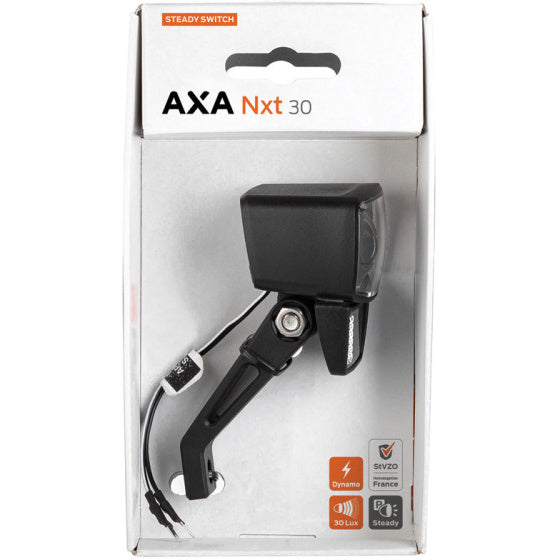 Koplamp AXA NXT-30 Naafdynamo | Aan uit | 30 Lux