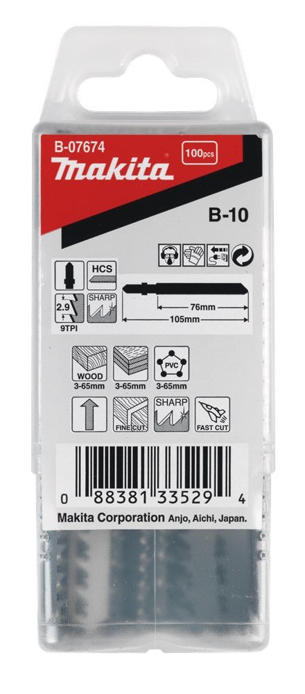 Makita accessoires decoupeerzaagblad b10 - t301cd | 100 stuks - b-07674