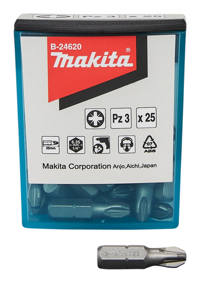 Accesorios makita broca para atornillar pz3x25mm - b-24620 b-24620
