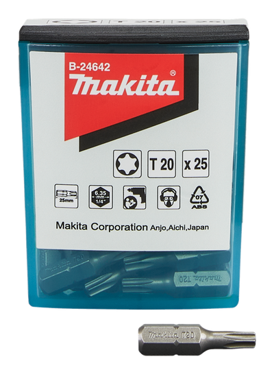 Accessori Makita punta a vite t20x25mm - b-24642 - b-24642