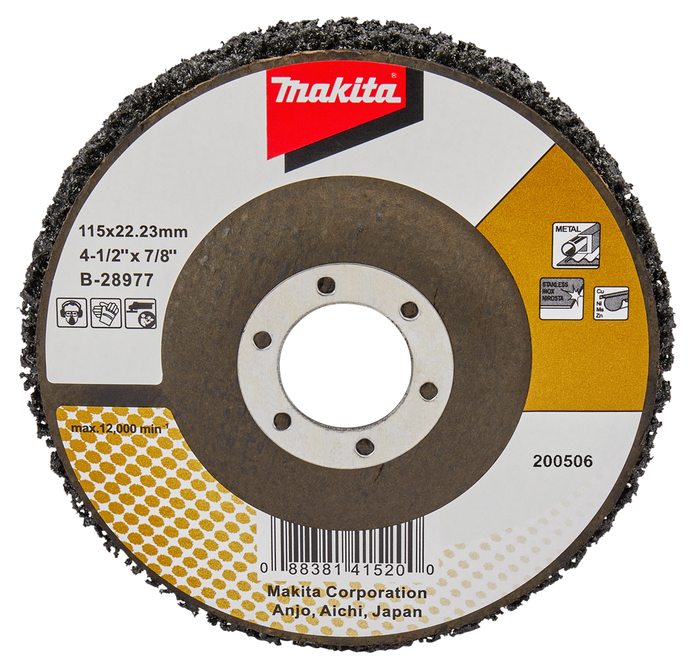 Disco pulizia accessori Makita 115mm nero - b-28977 b-28977