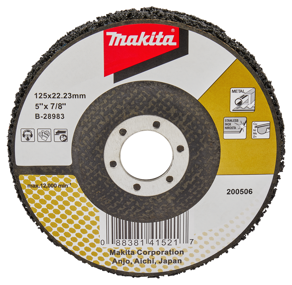 Accesorios Makita disco de limpieza 125mm negro - b-28983 b-28983