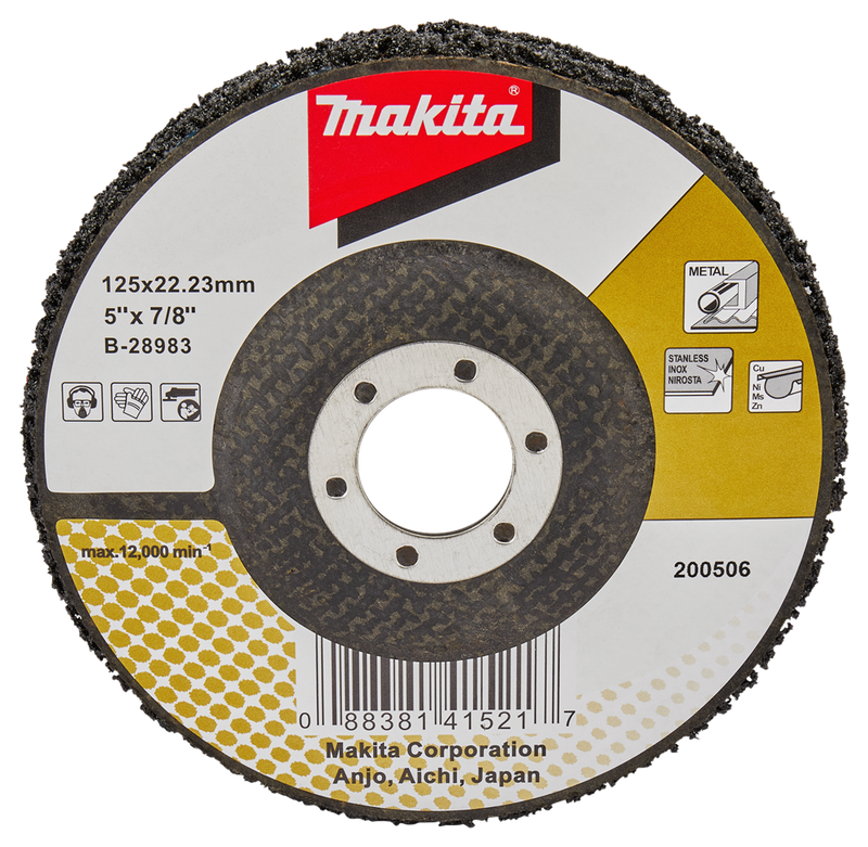 Disco pulizia accessori Makita 125mm nero - b-28983 b-28983
