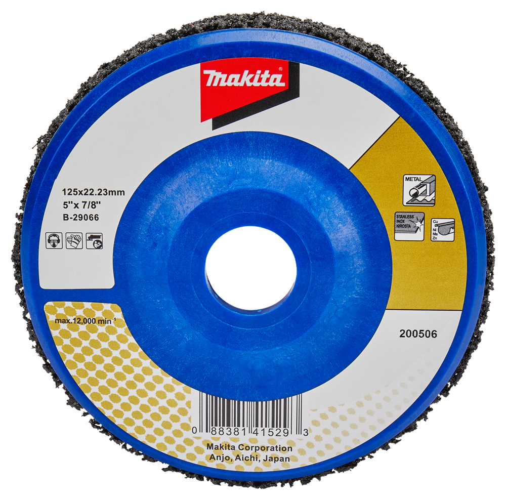 Disco pulizia accessori Makita 125mm nero - b-29066 b-29066