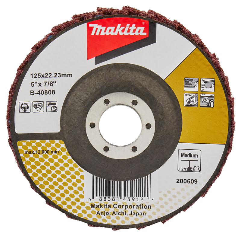 Accessori Makita disco condizionatore lamellare 125mm medio - b-40808 - b-40808