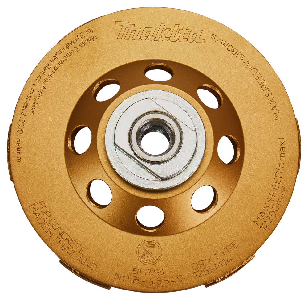 Accesorios Makita rueda de copa de diamante 125 mm rápida - b-48549 b-48549