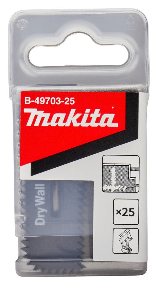 Accesorios Makita hoja de sierra yeso | 55x18x0,55mm | 25 piezas - b-49703-25