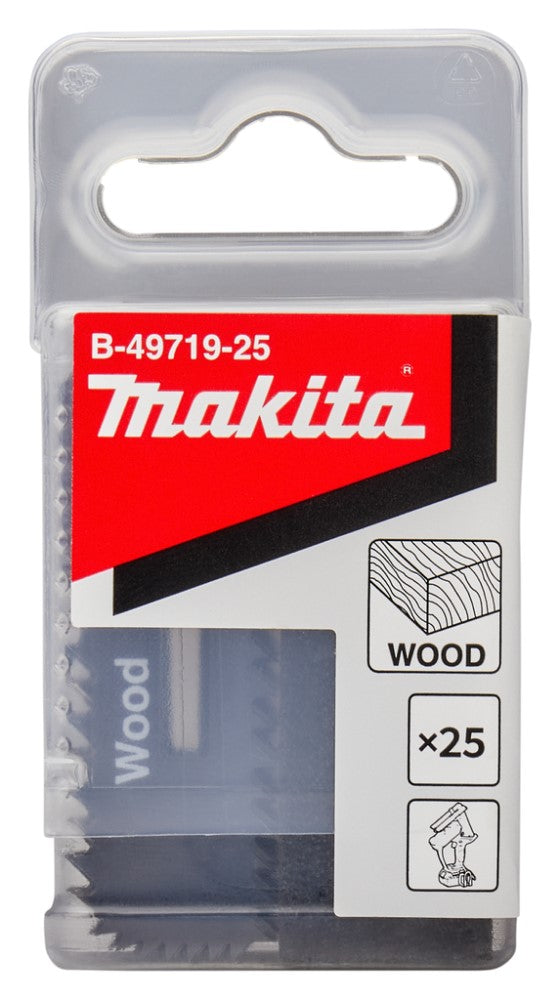 Accesorios Makita hoja de sierra para madera | 53x18x0,55mm | 25 piezas - b-49719-25