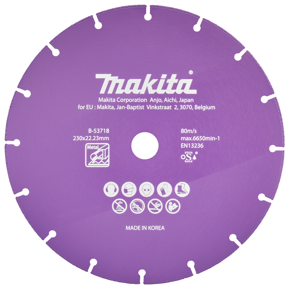 Disco da taglio accessori Makita 230x22,23x1,3mm - b-53718 b-53718
