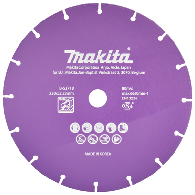 Makita accessoires doorslijpschijf 230x22,23x1,3mm - b-53718 b-53718